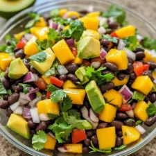Cholesterol Lowering Black Bean & Mango Salad