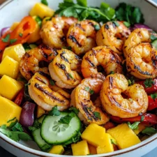 Thai Mango Salad with Grilled Shrimp
