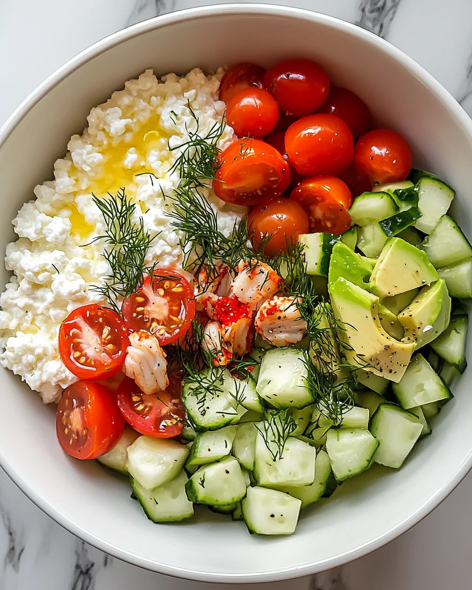 Crab Cottage Cheese Bowl