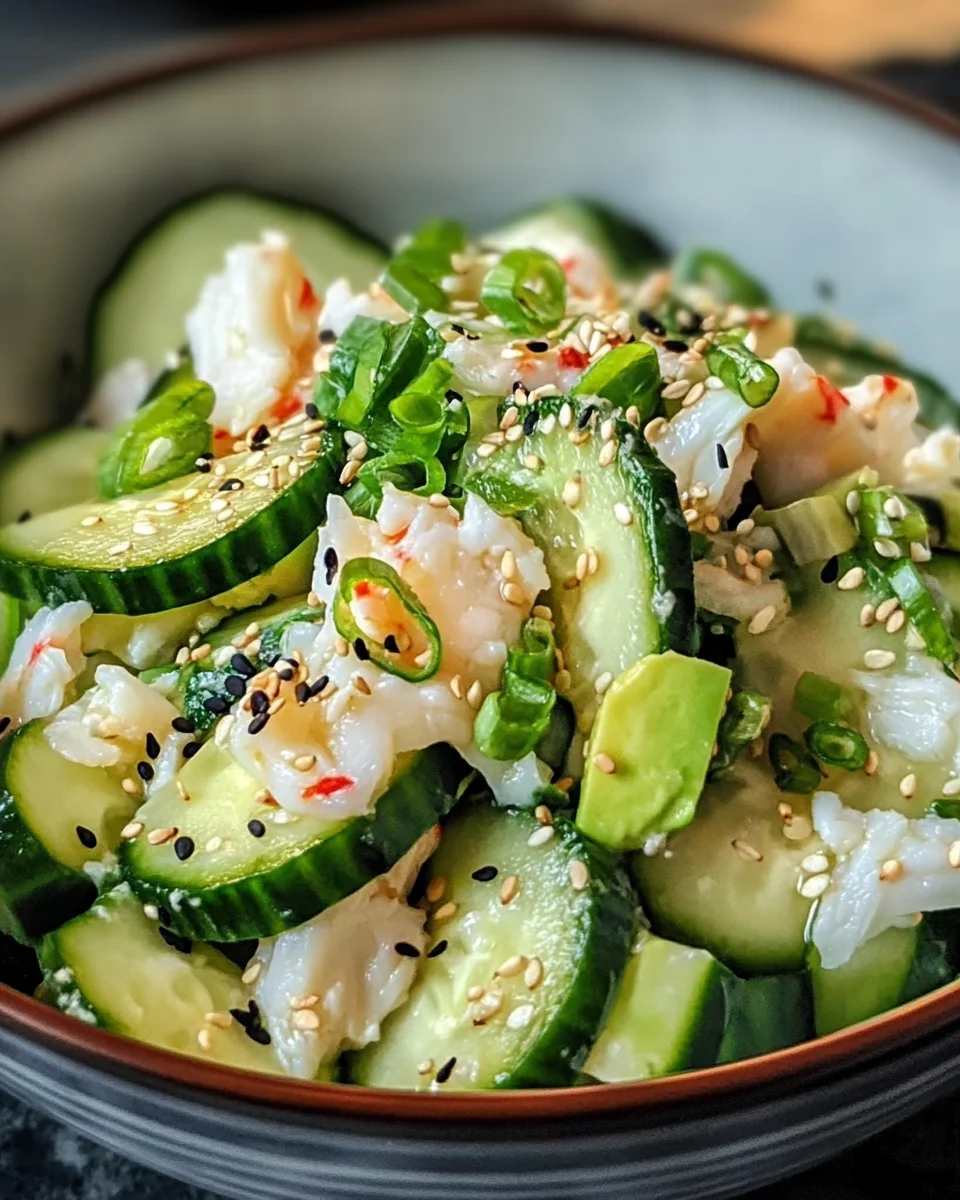 California Roll Cucumber Salad