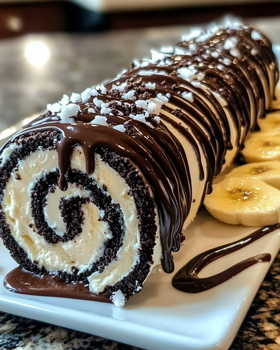 No-Bake Oreo Cheesecake Sushi Rolls