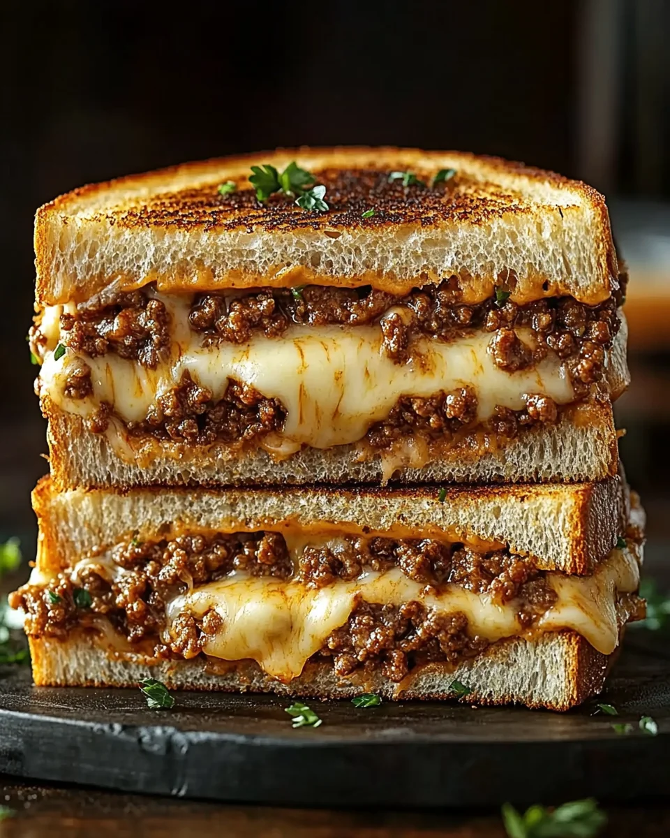 Ultimate Cheesy Ground Beef Melt