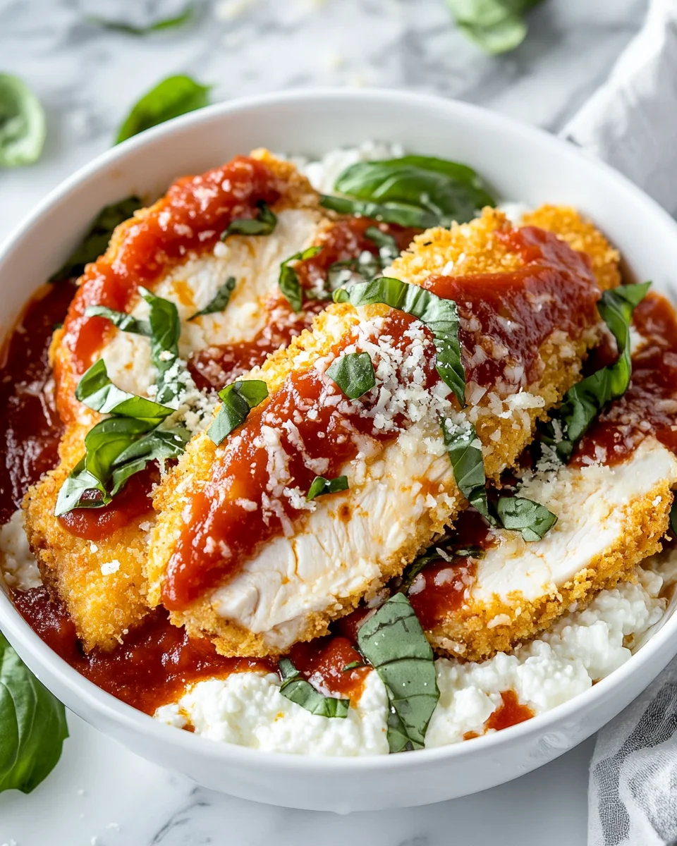 Chicken Parm Cottage Cheese Bowl
