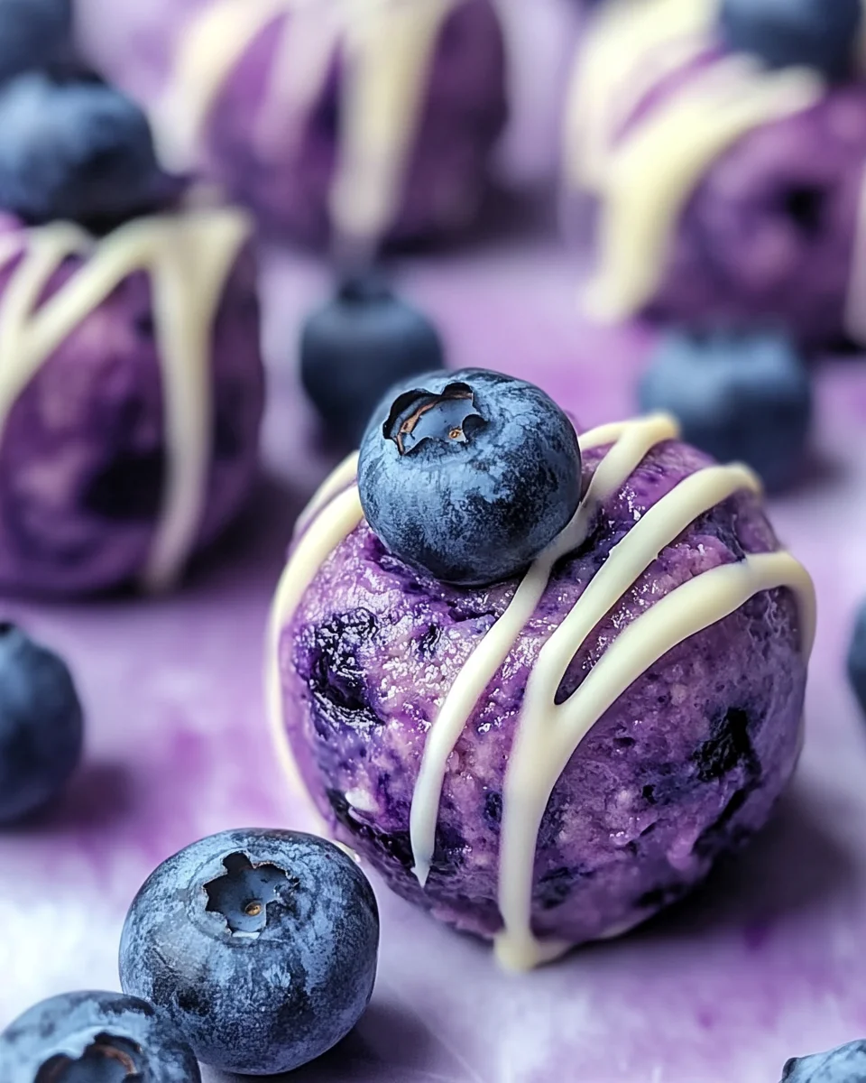 Blueberry Cheesecake Protein Bites