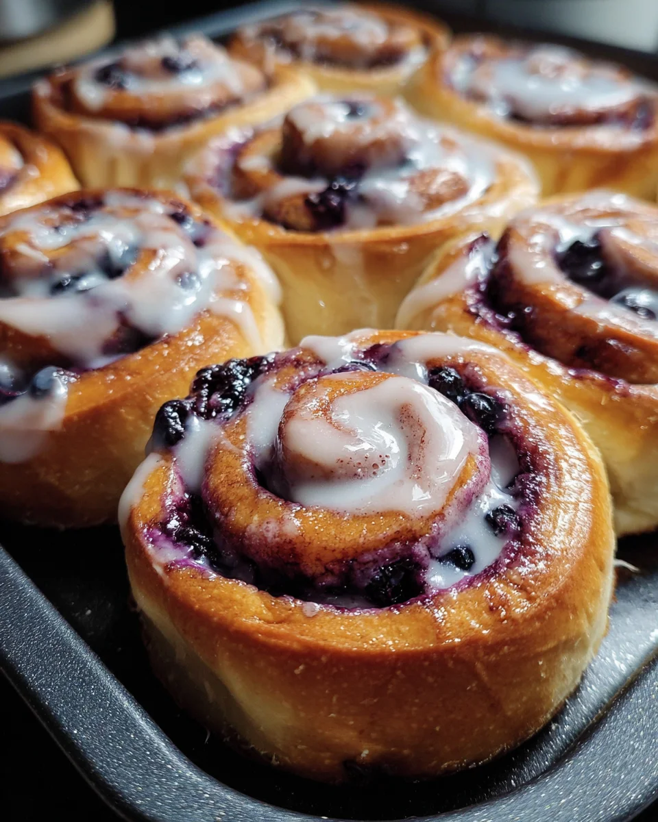 Blueberry Cinnamon Rolls