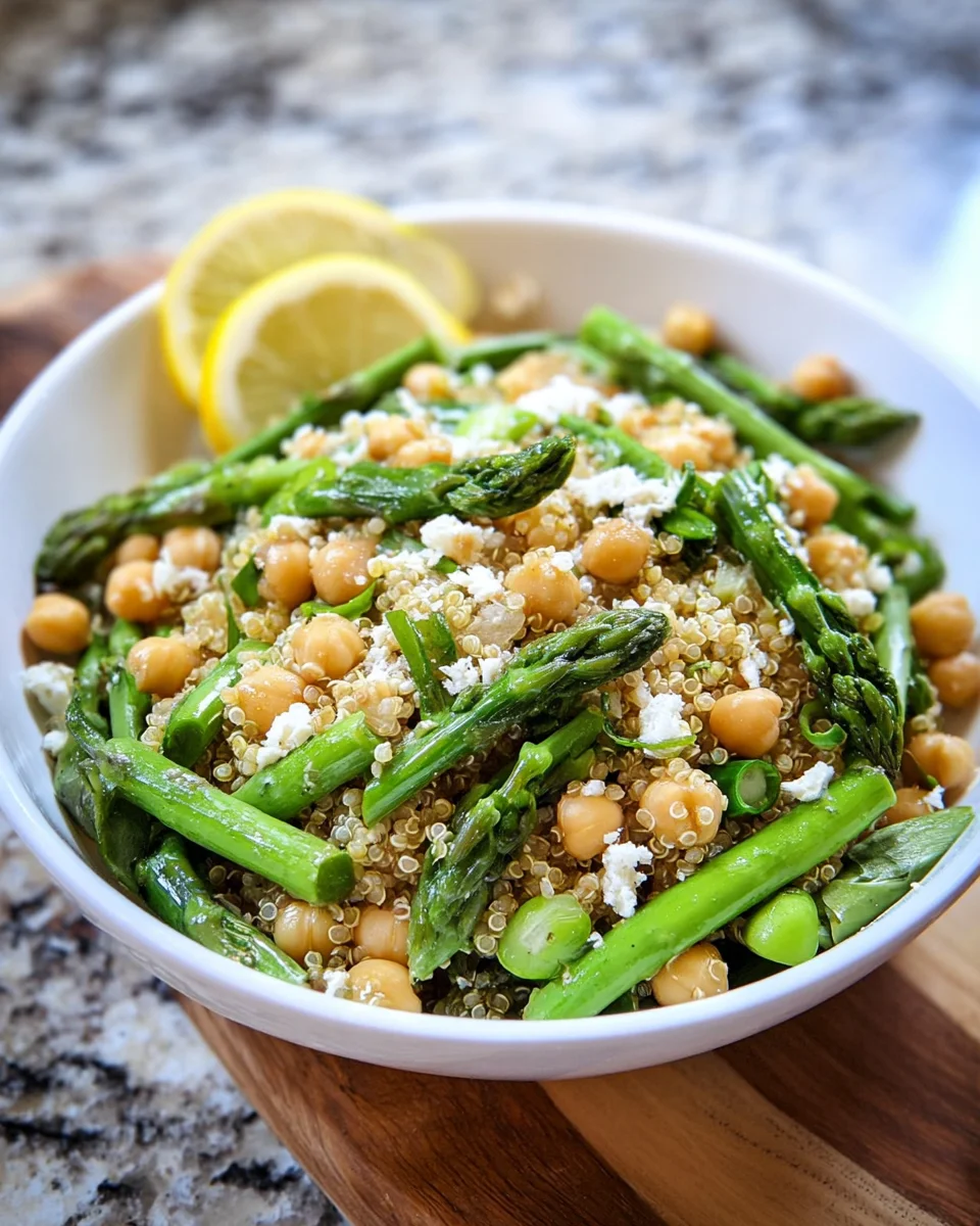Asparagus Chickpea Quinoa Salad is a Delightful Dish!