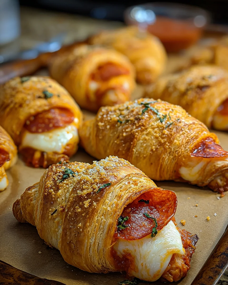 Mozzarella Pepperoni Croissant Rolls