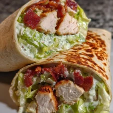 Chopped Chicken Caesar Salad Wrap