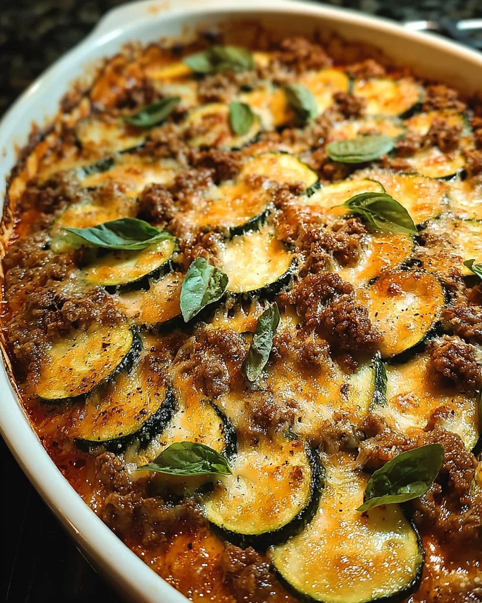Ground Beef Zucchini Casserole