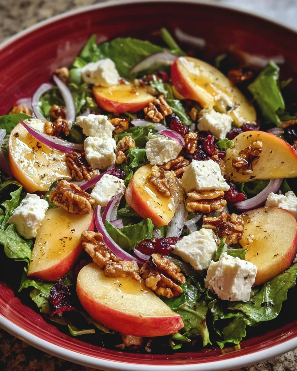 Honeycrisp Apple Feta Salad