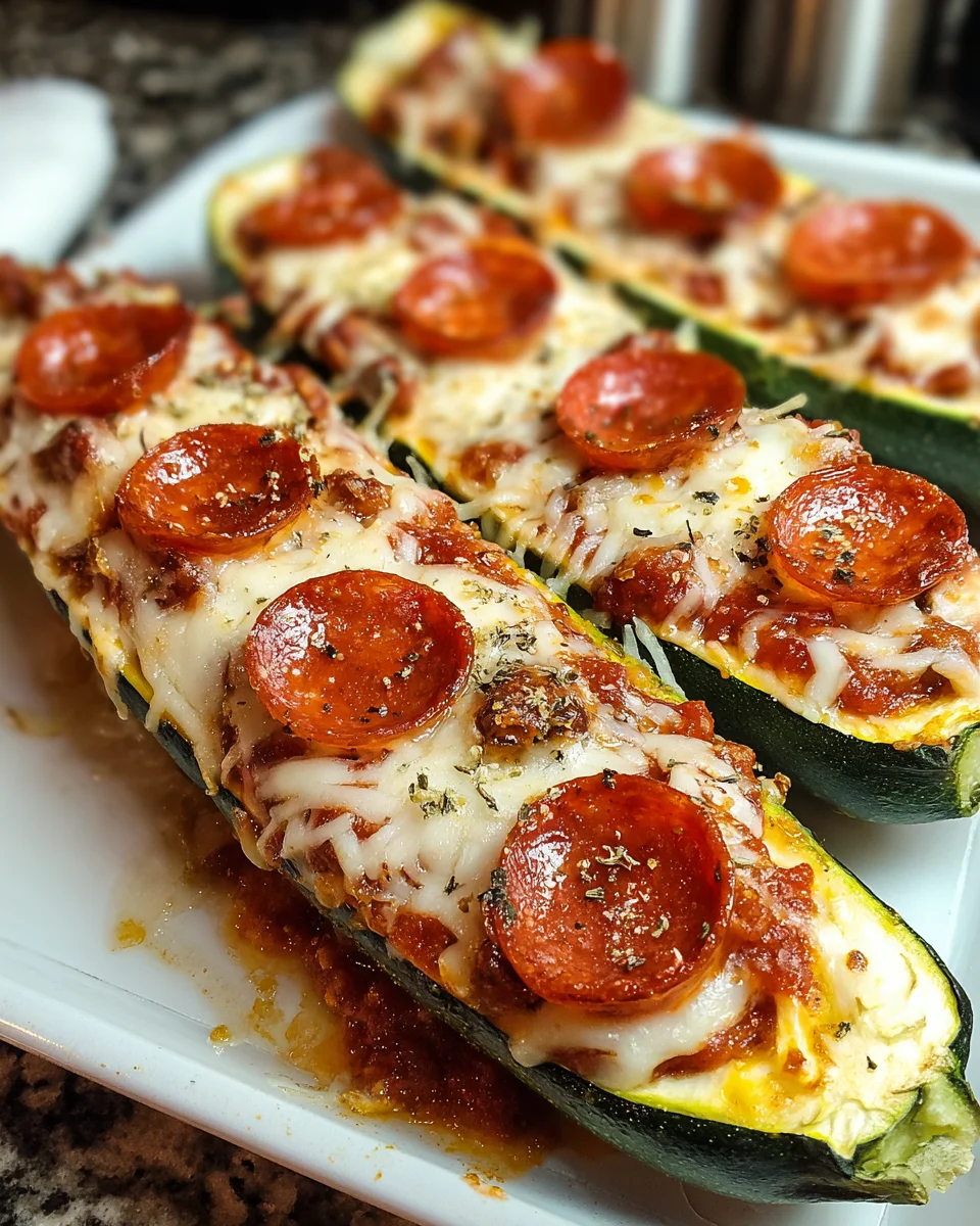 Zucchini Pizza Boats