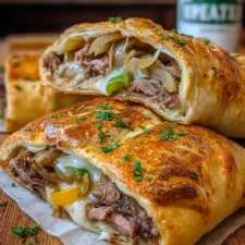 Philly Cheesesteak Stromboli