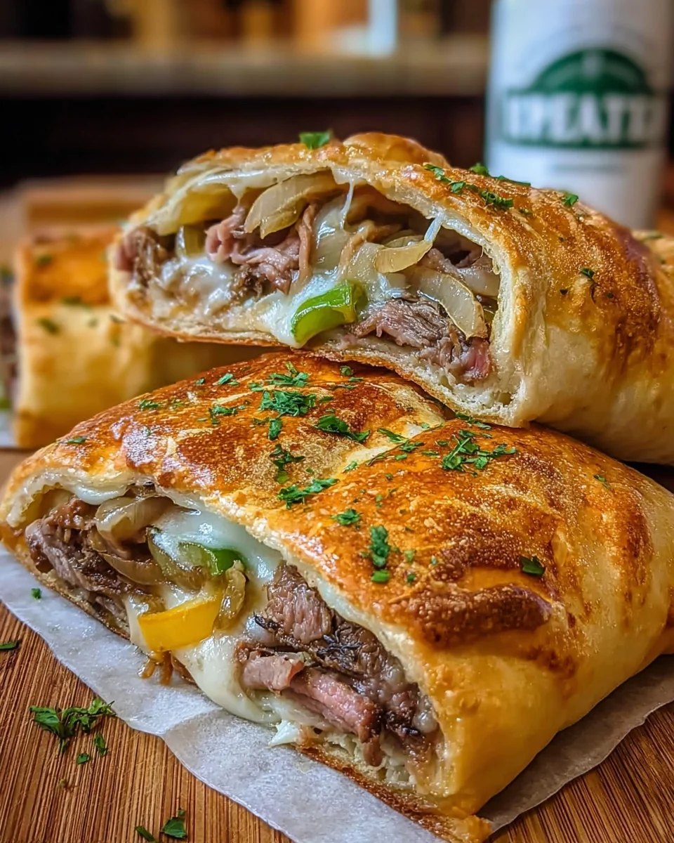 Philly Cheesesteak Stromboli