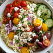 Cottage Cheese Mediterranean Couscous Salad
