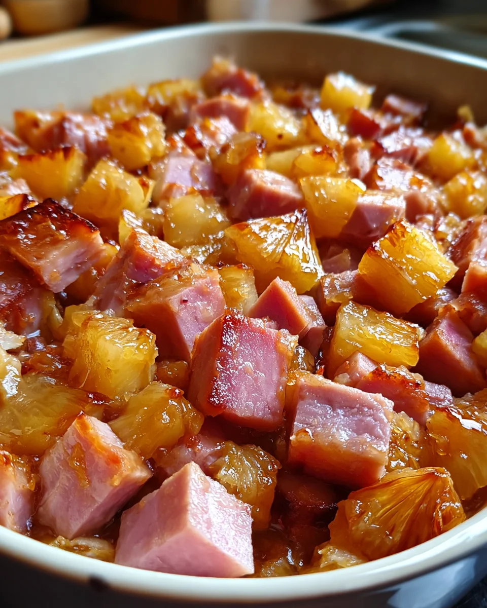 Brown Sugar Pineapple Ham Bake