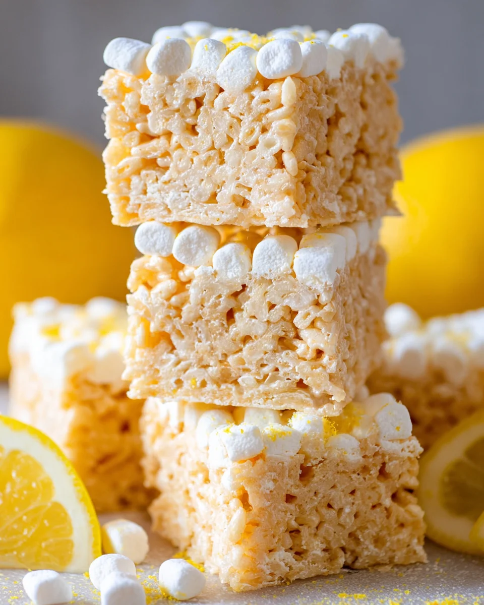 Lemon Rice Krispie Treats