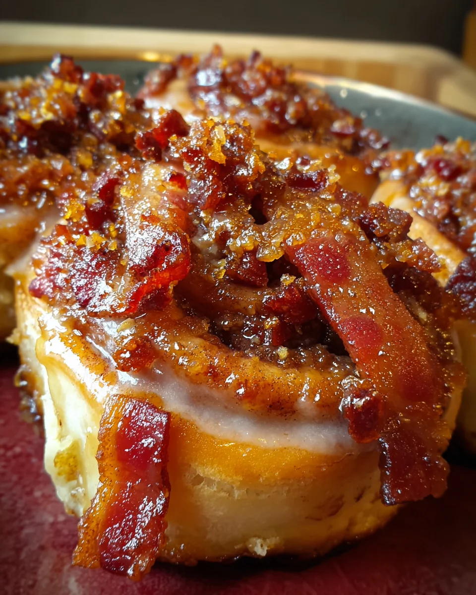 Bourbon Maple Bacon Cinnamon Rolls: A Sweet Indulgence Awaits!