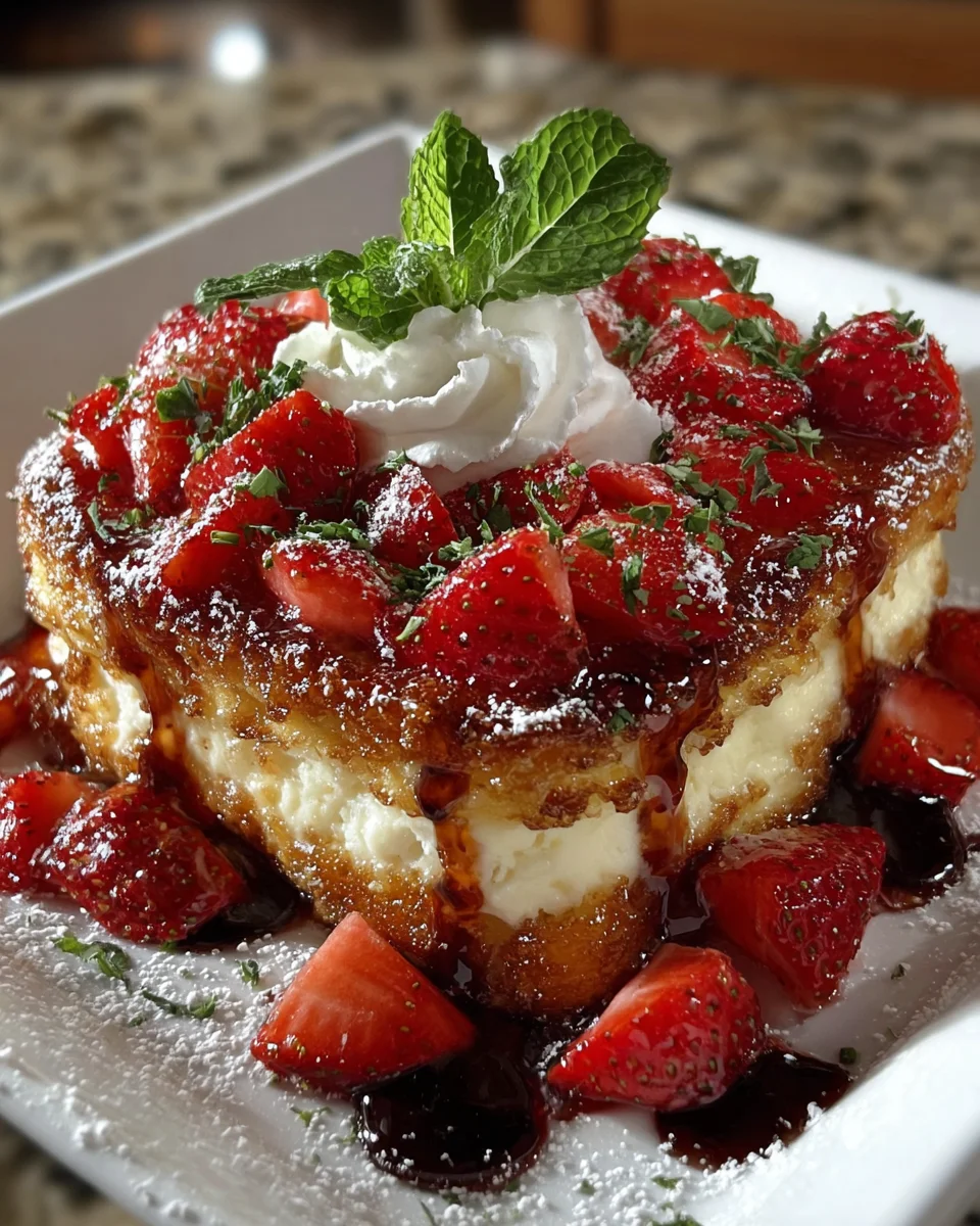 Fried Strawberry Cheesecake