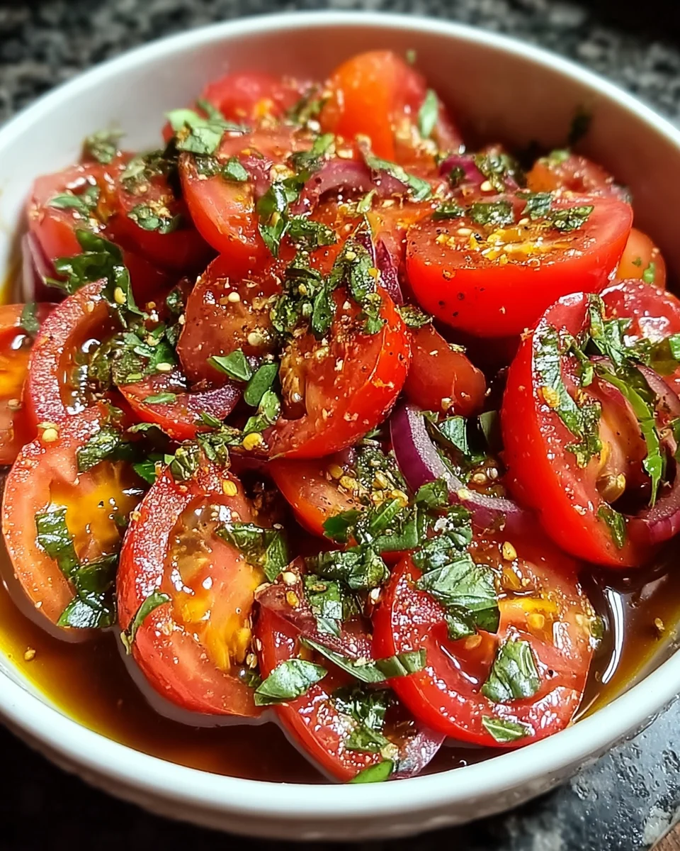 Zesty Marinated Tomatoes: A Flavorful Delight Awaits!