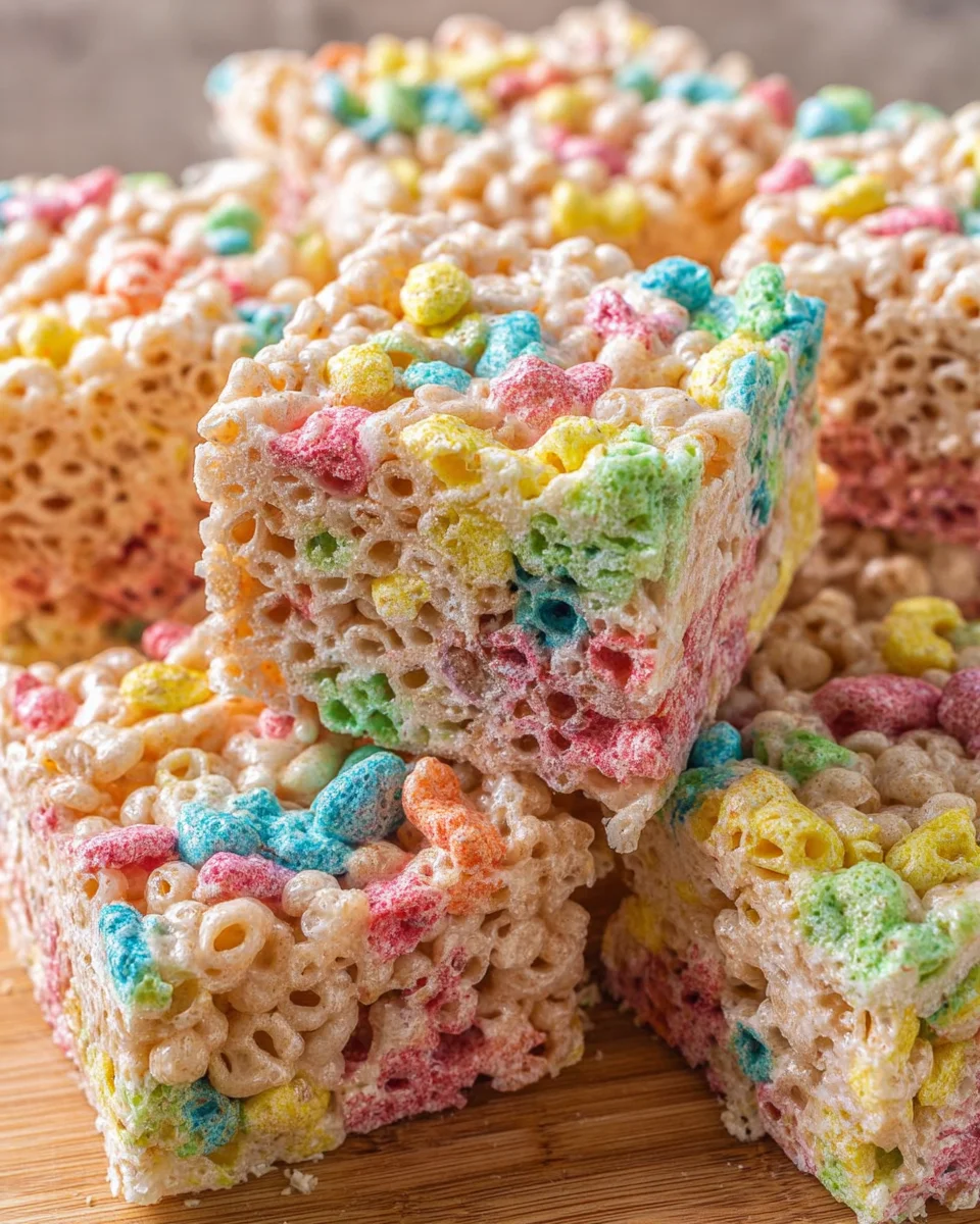 Rainbow Rice Krispie Treats