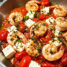 Baked Feta Shrimp and Tomatoes