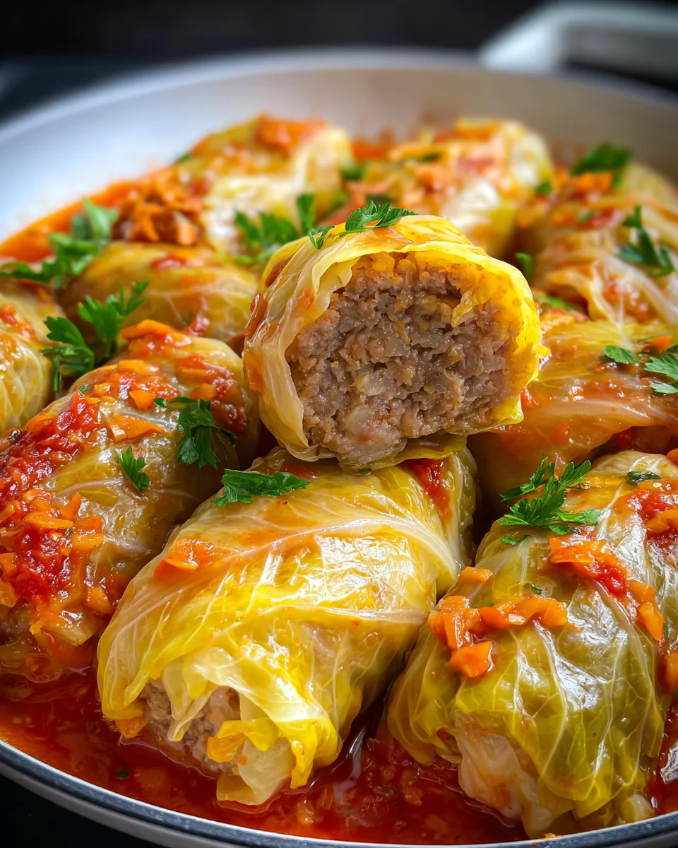 Soulful Ukrainian Cabbage Meat Rolls