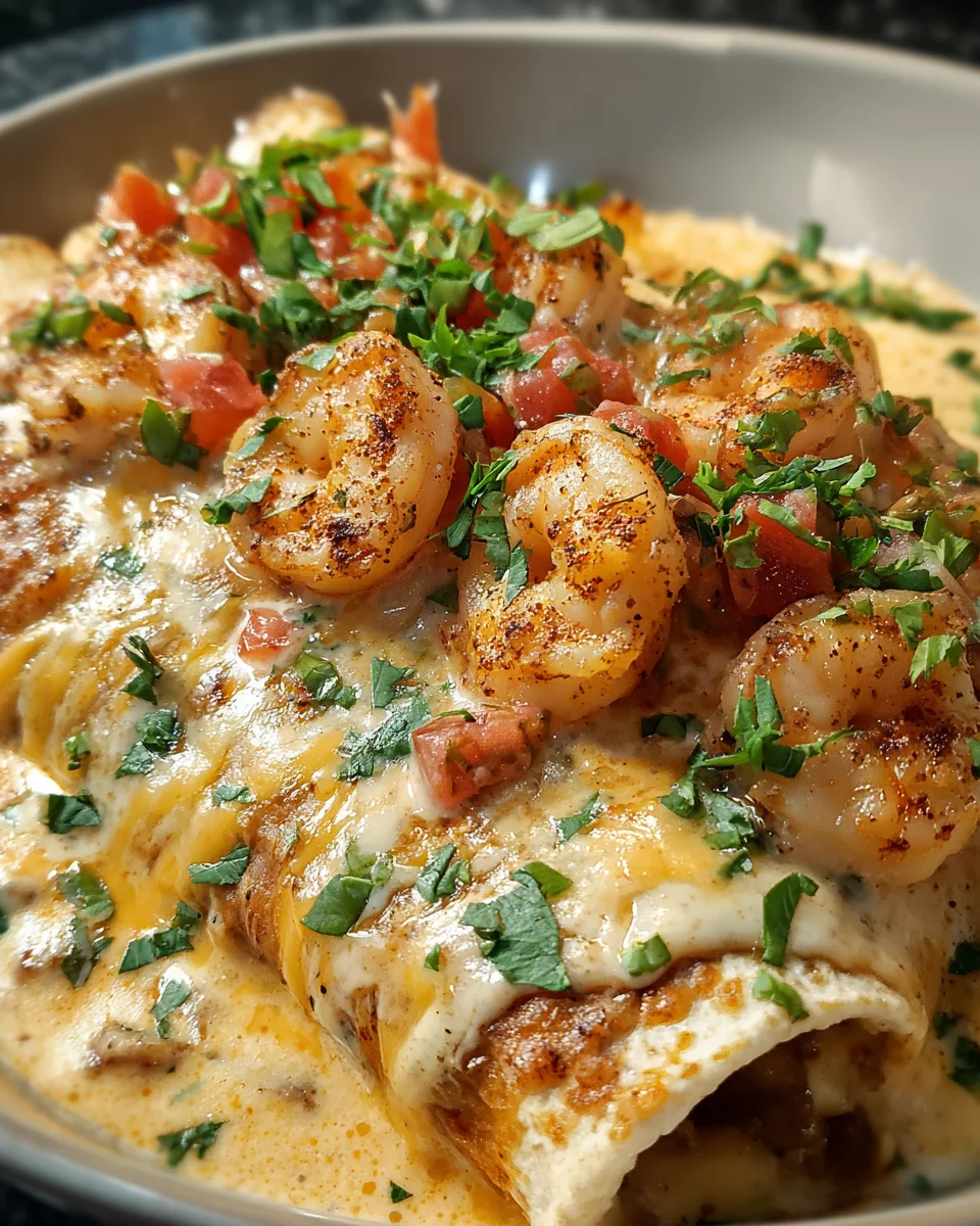 Shrimp Enchiladas Cream Sauce