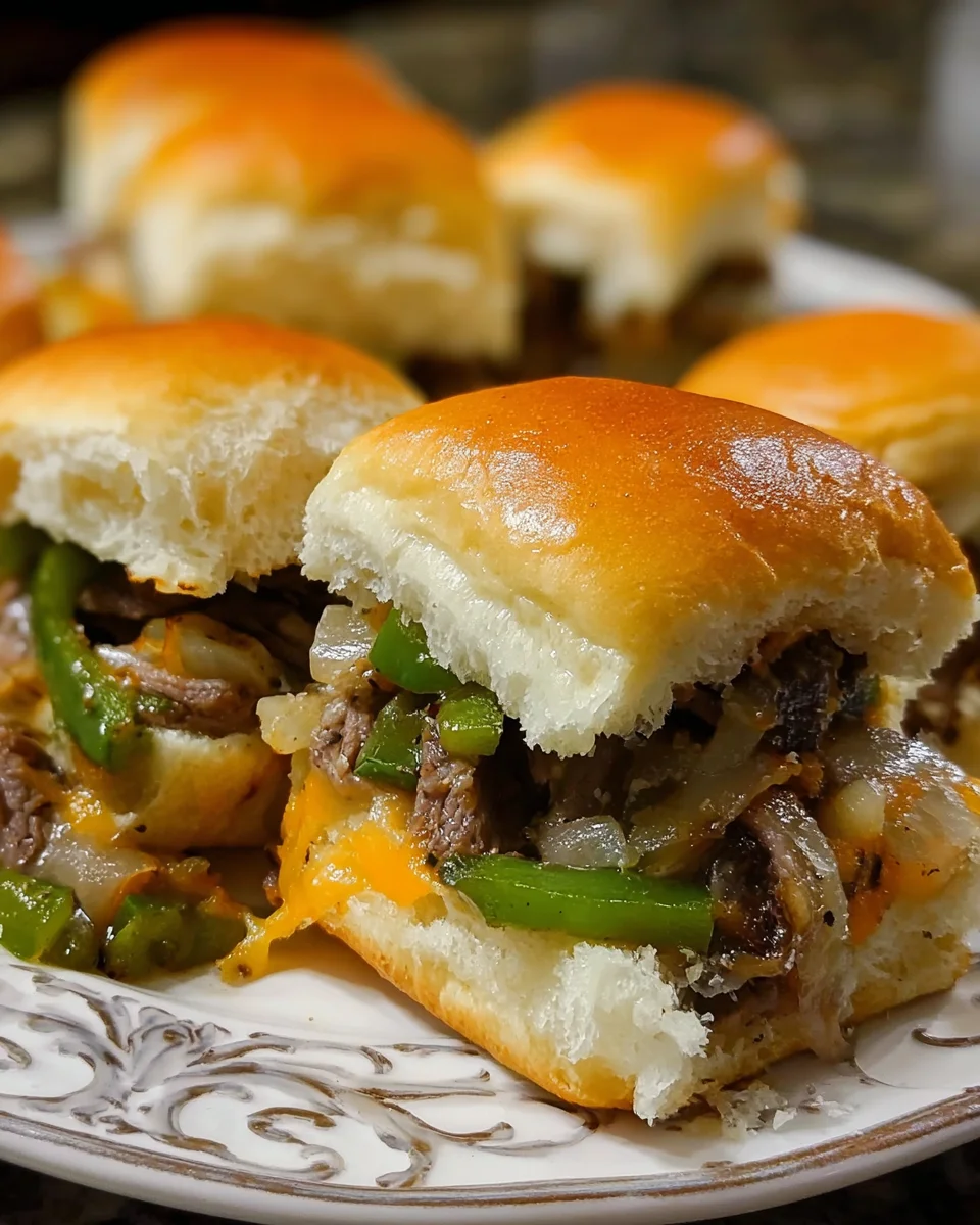 Philly Cheese Steak Sliders