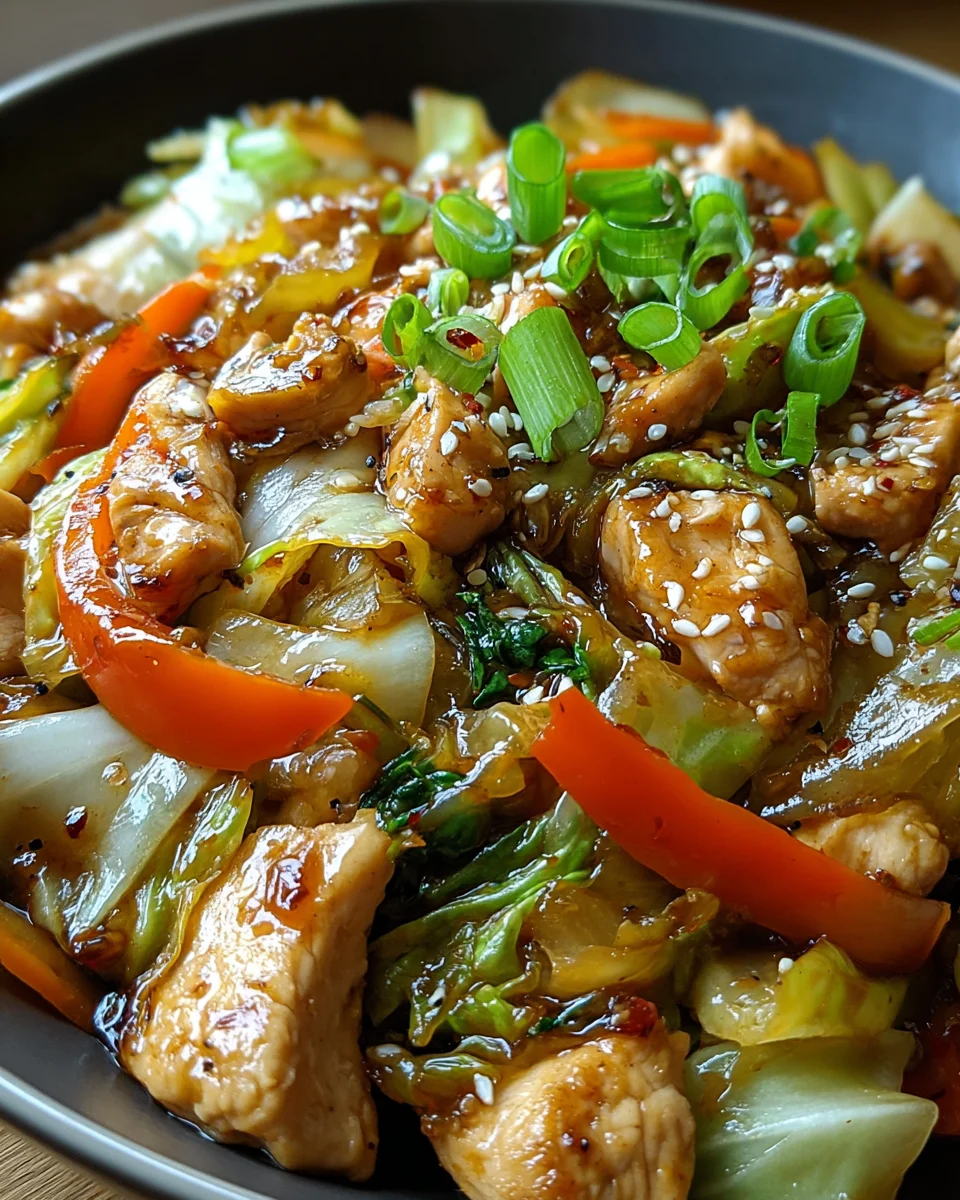 Chinese Chicken Cabbage Stir-Fry: A Quick Delight for Dinner!