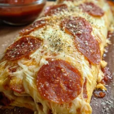 Tremendous Cheesy Pepperoni Stromboli