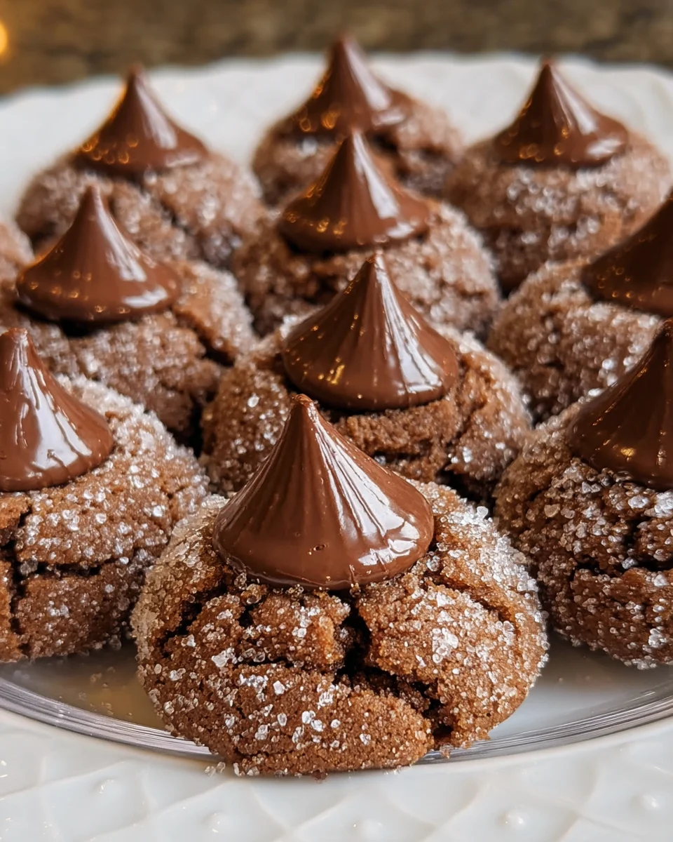 Hershey Kiss Chocolate Cookies
