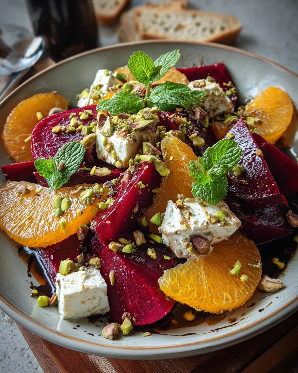 Beet and Orange Salad with Creamy Feta Awaits You!