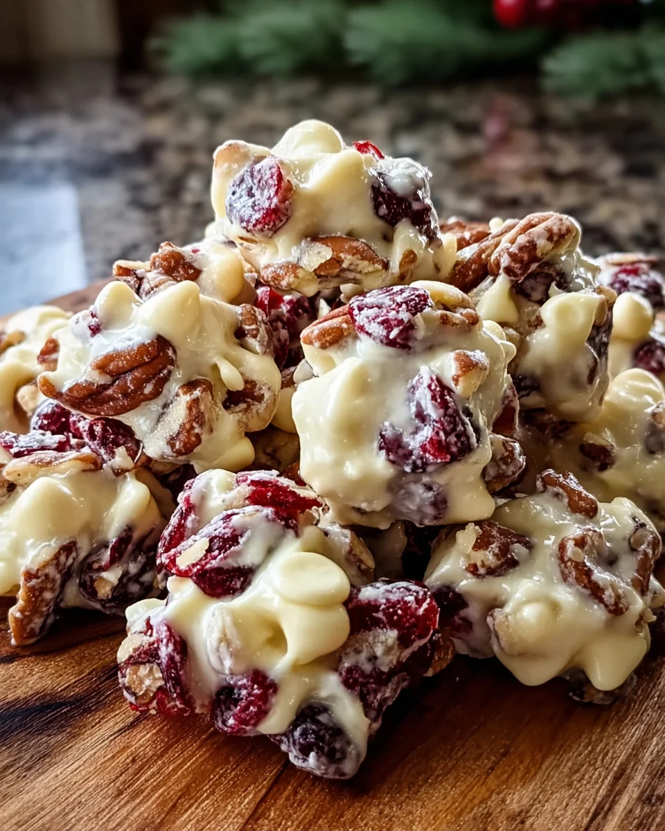 White Chocolate Cranberry Pecan Clusters: Irresistibly Easy!