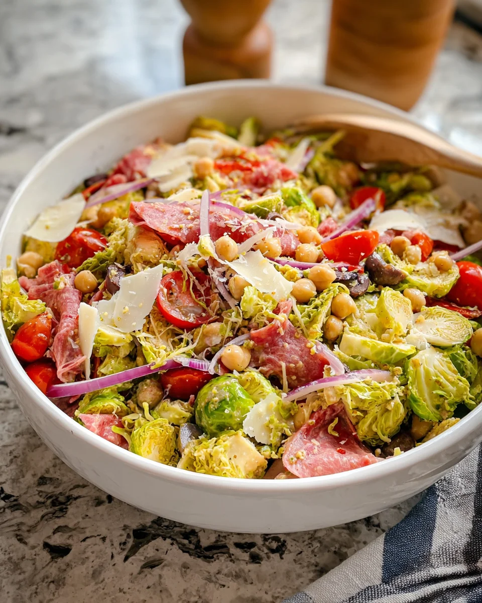 Italian Chopped Brussels Sprouts Salad: A Healthy Delight!