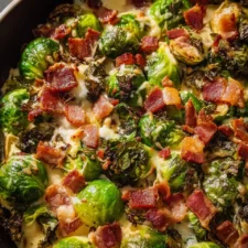 Creamy Brussels Sprouts Bacon