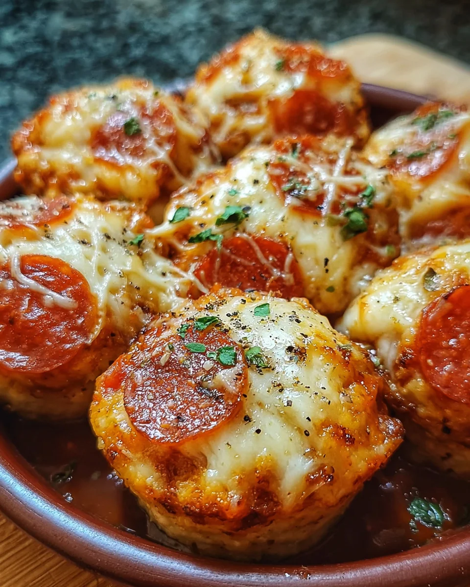 Cheesy Keto Pepperoni Bites
