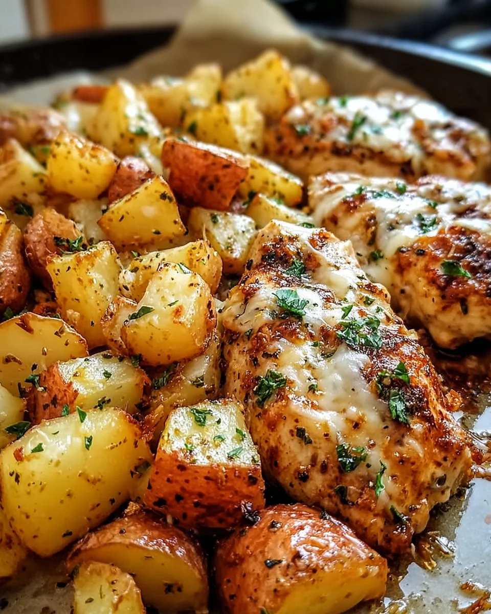 Garlic Parmesan Chicken and Potatoes