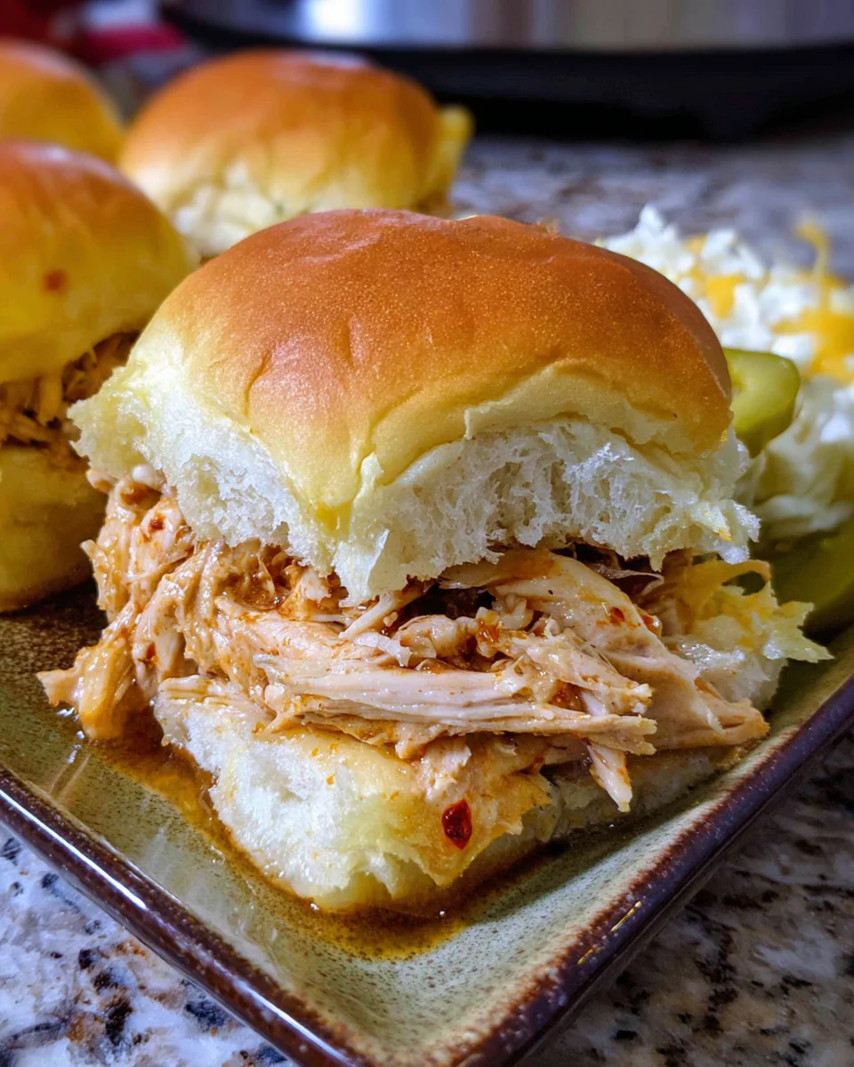 Crock Pot Mississippi Chicken Sliders