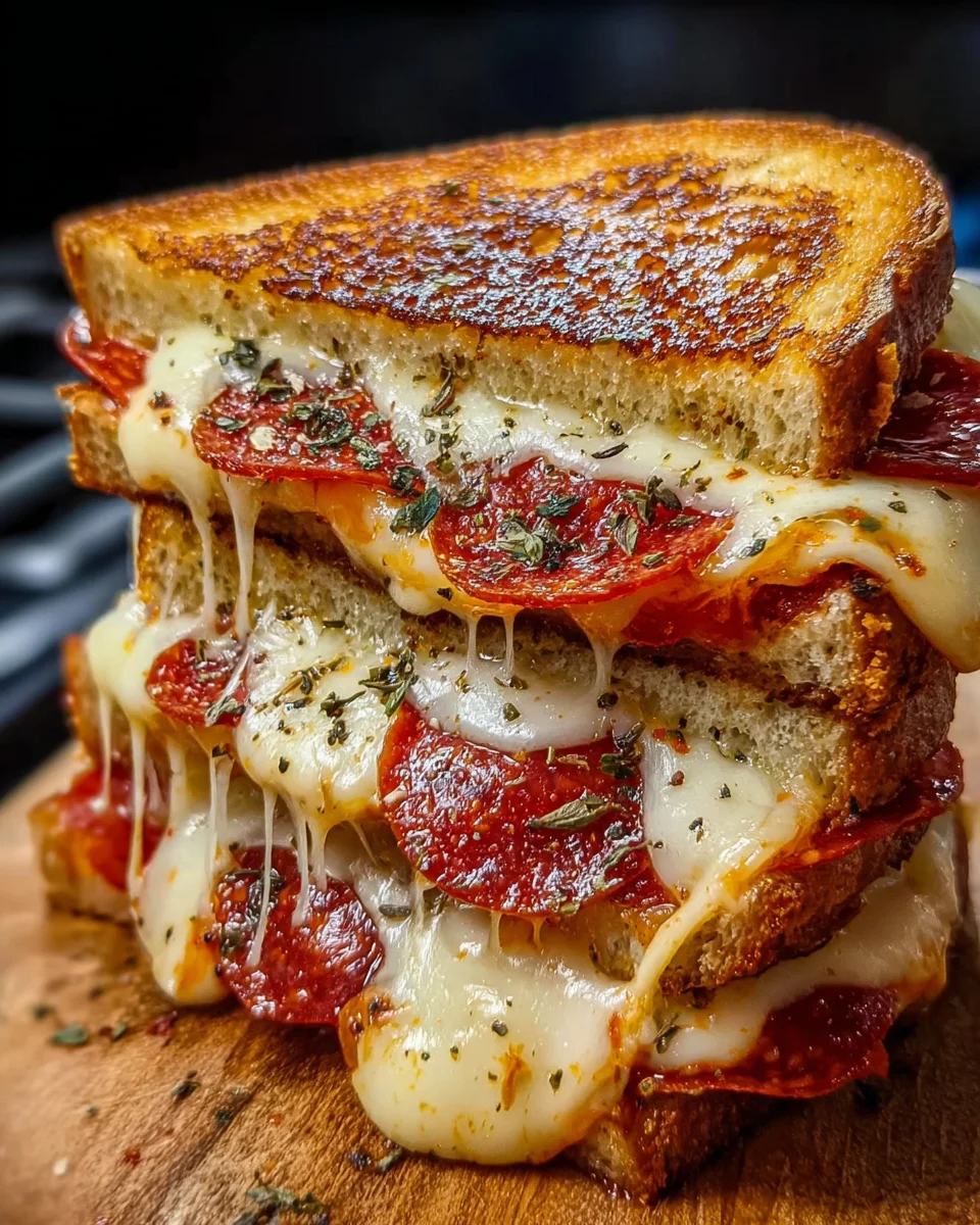 Pizza Grilled Cheese Sandwiches