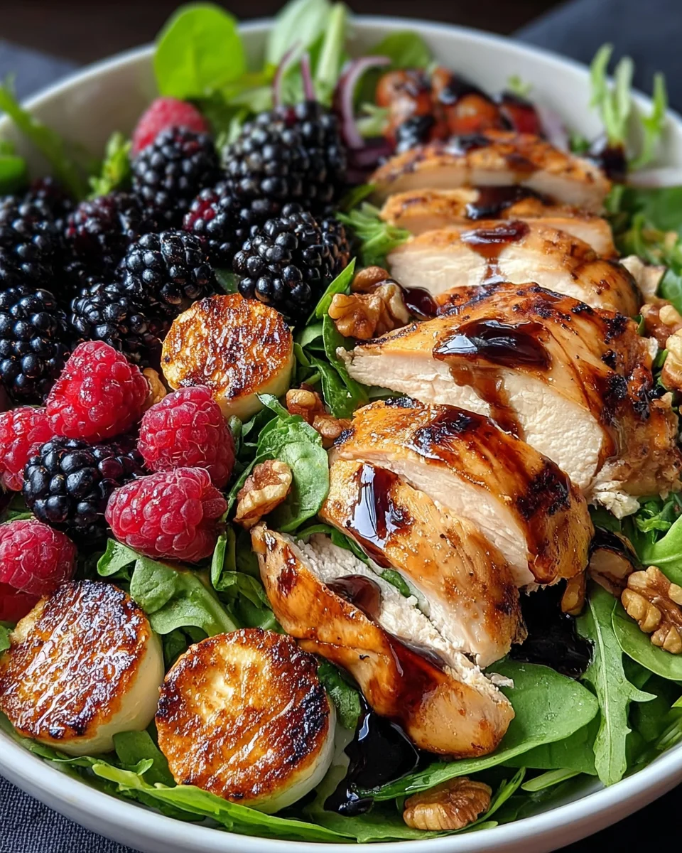 Blackberry Balsamic Grilled Chicken Salad: A Must-Try!
