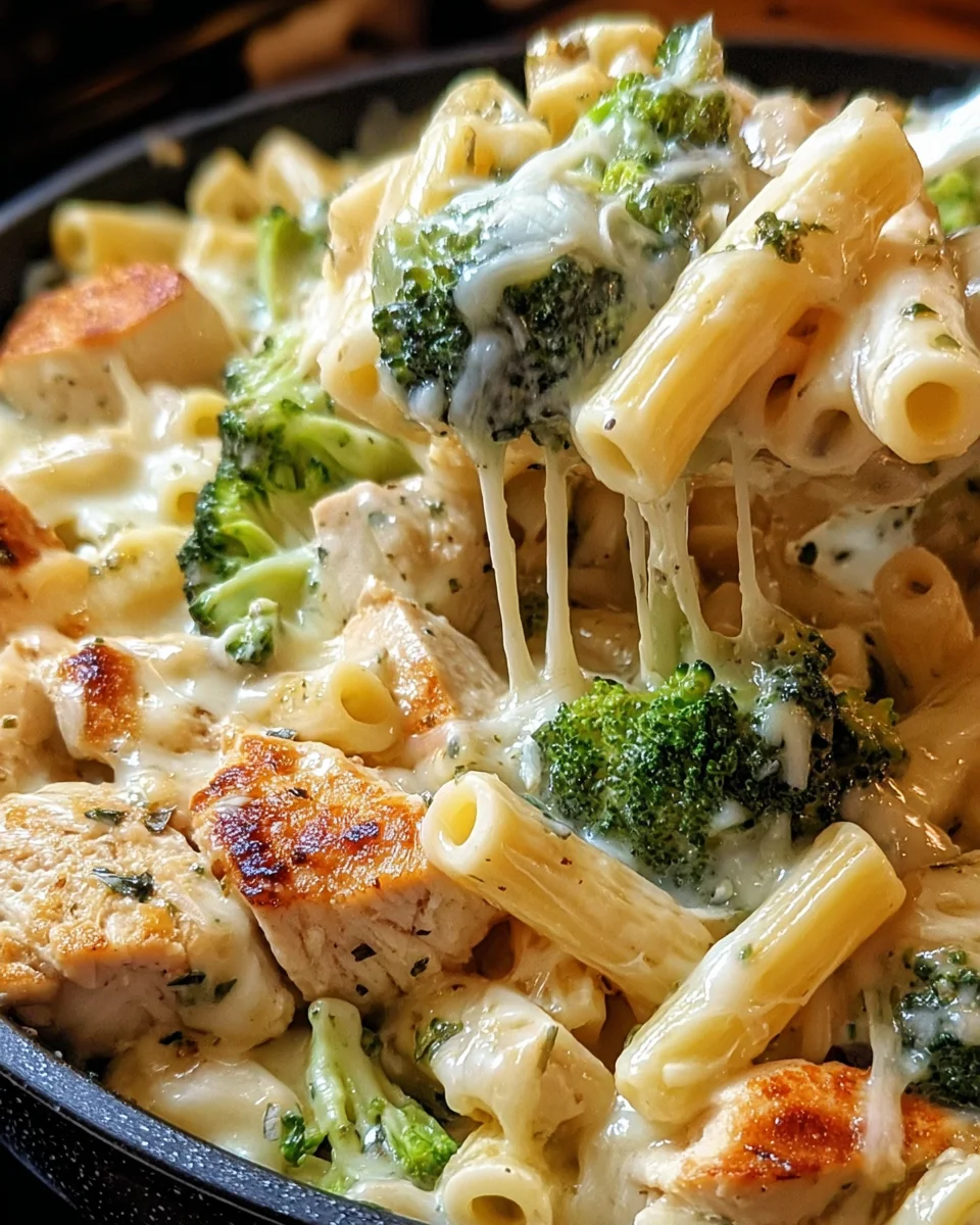 Chicken and Broccoli Alfredo Bake