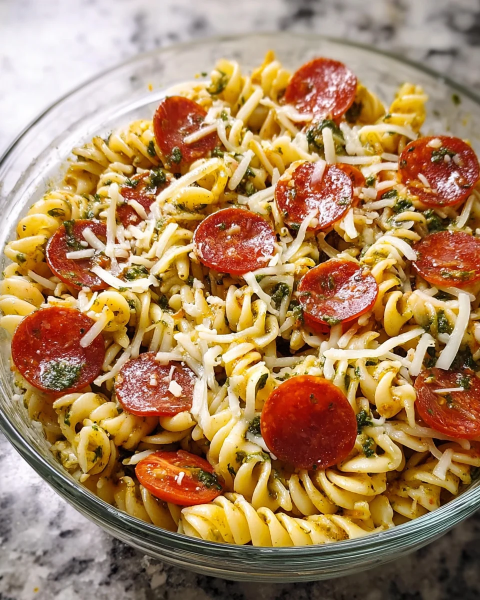 Pepperoni Pizza Pasta Salad