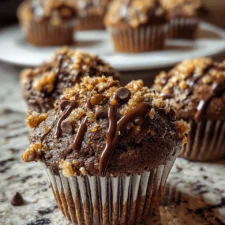 Chocolate Coffee Toffee Crunch Muffins