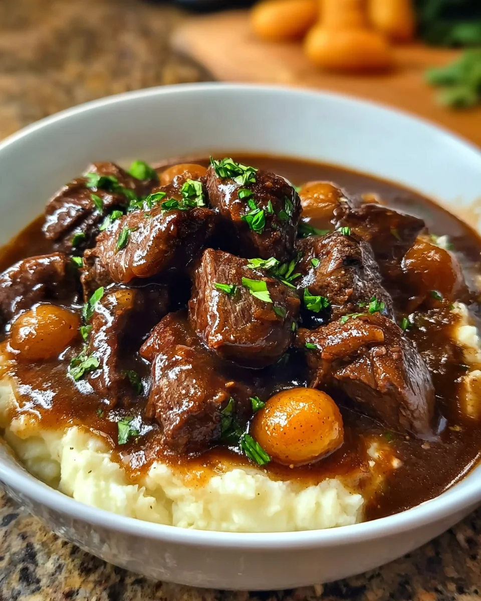 Crock Pot Beef Tips and Gravy