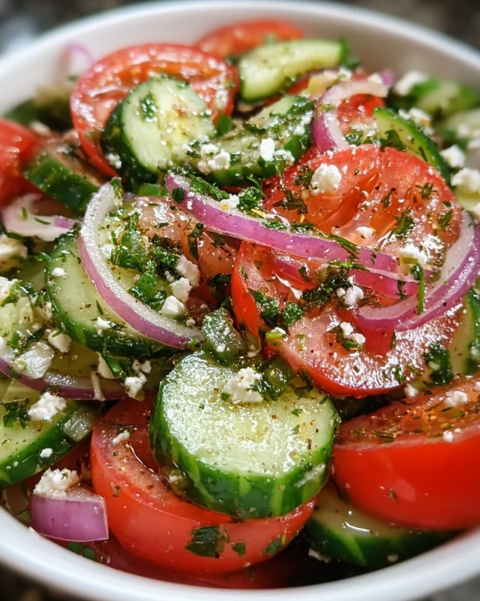 Cucumber Tomato Onion Salad