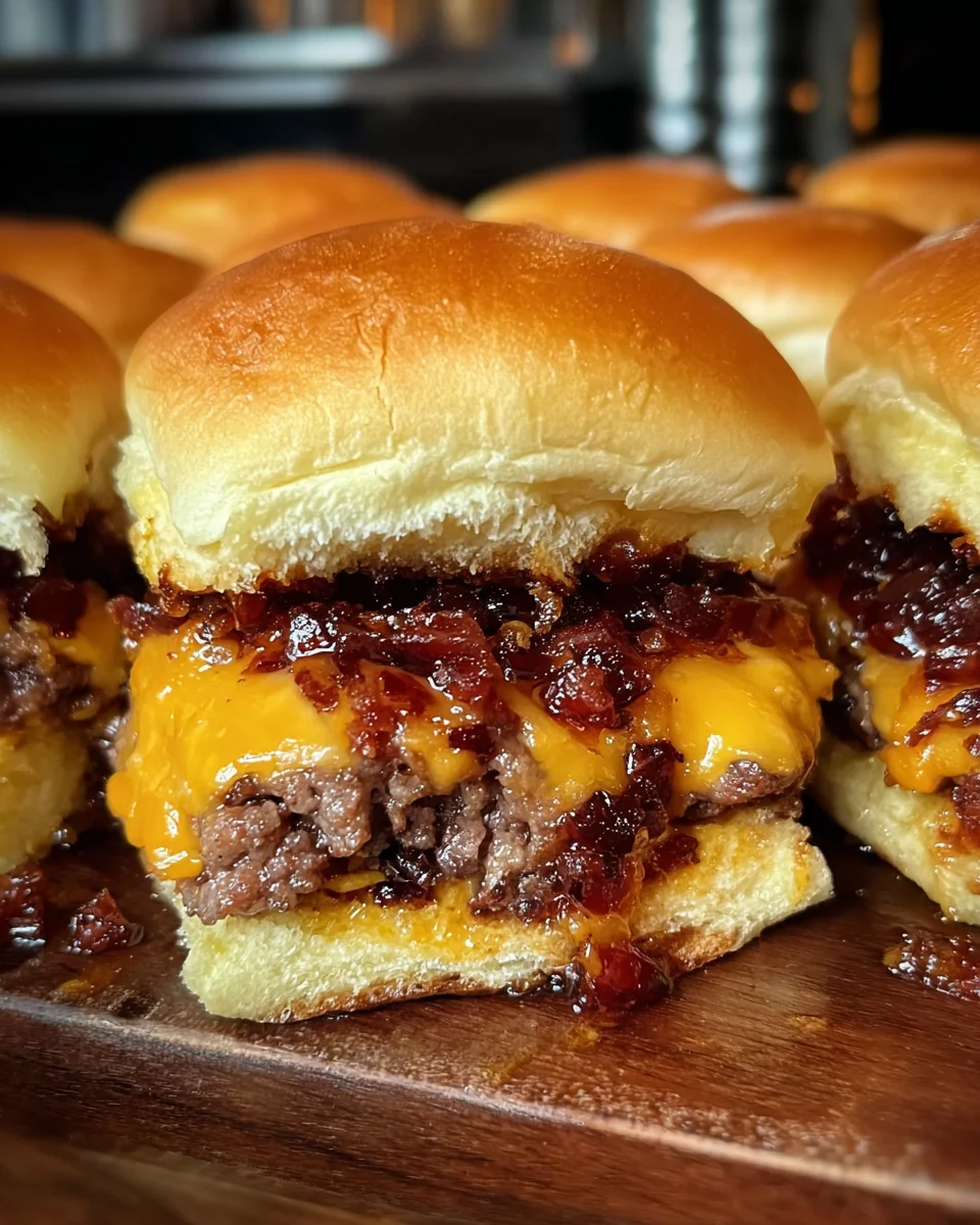 Bacon Jam Cheeseburger Sliders