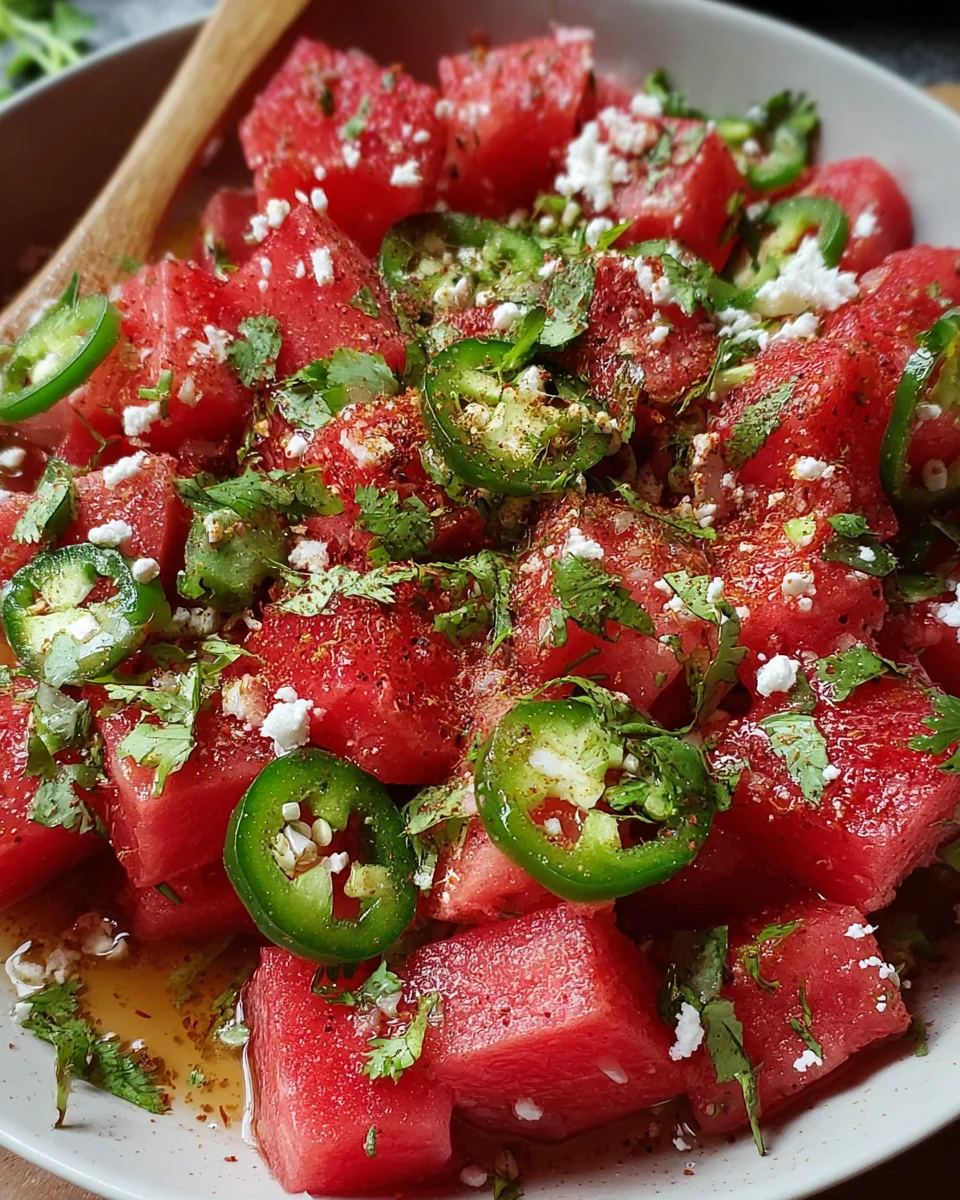 Spicy Watermelon Salad