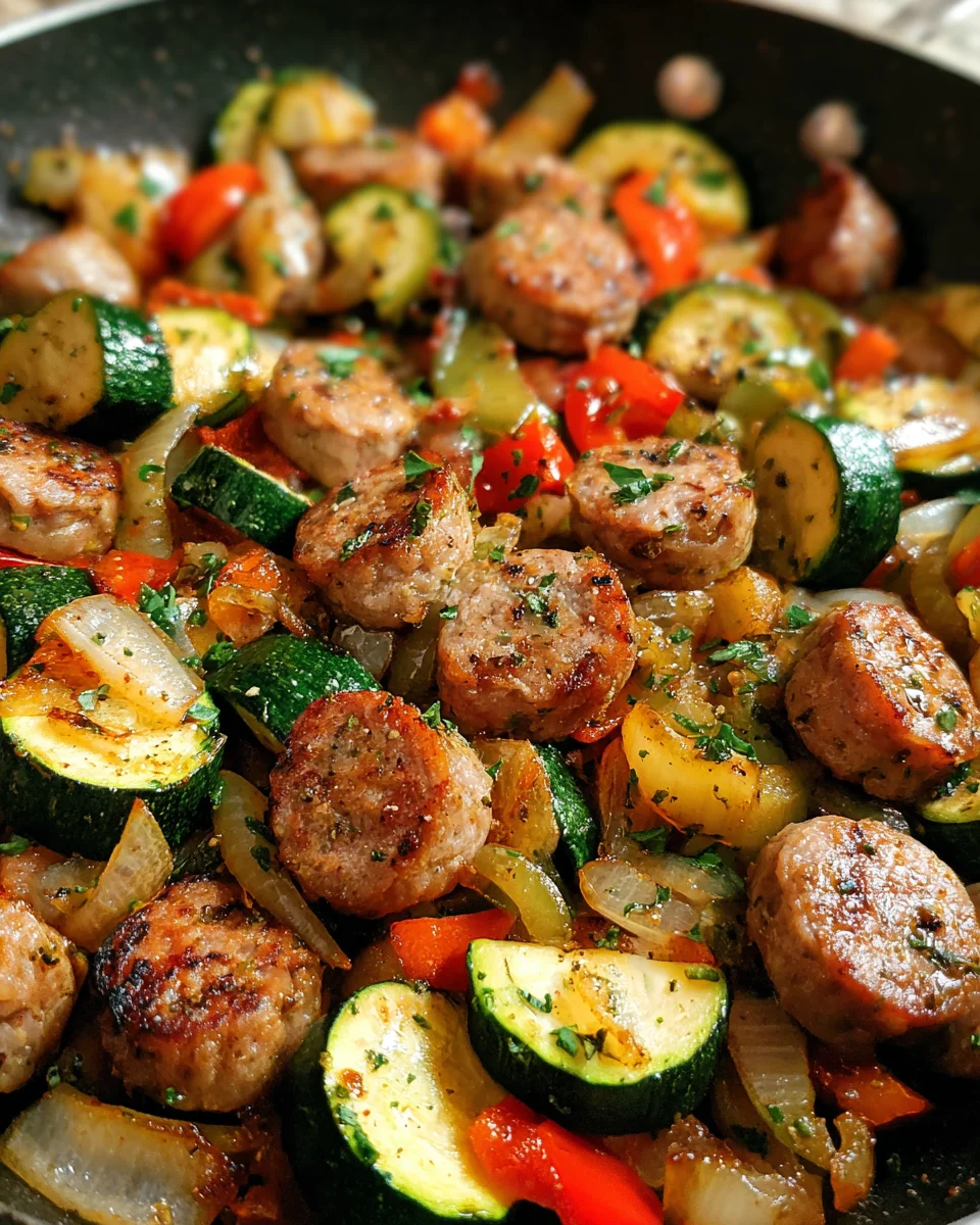 Sausage and Zucchini Skillet