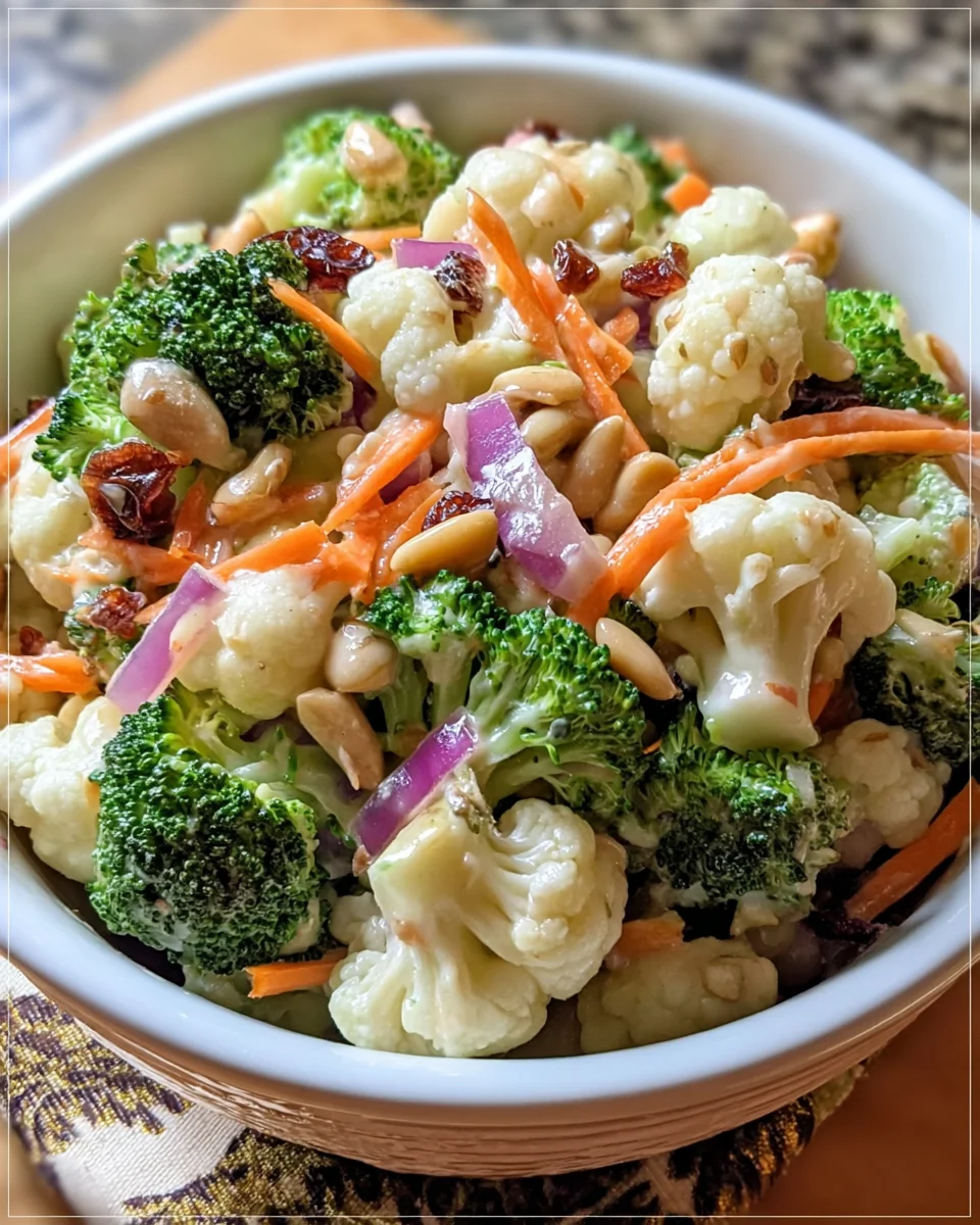 Amish Broccoli Cauliflower Salad