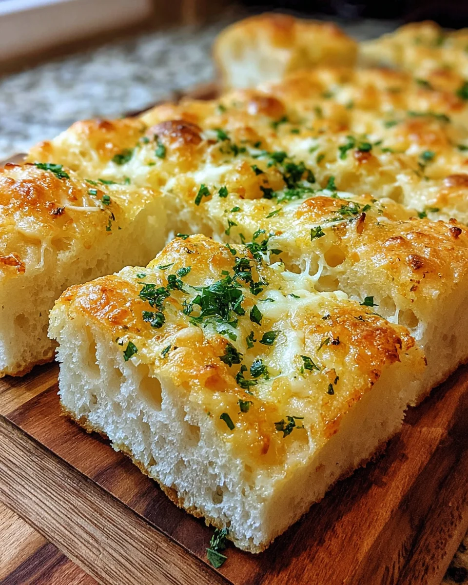 Focaccia Cheesy Garlic Bread